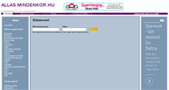 Desktop Screenshot of allas.mindenkor.hu